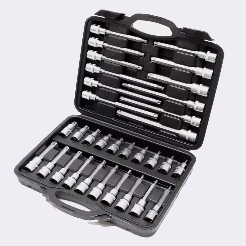 Conjunto de Soquete de Broca KRAFTMULLER de 88 peças de 1/2": Spline, Hexágono, T-Star