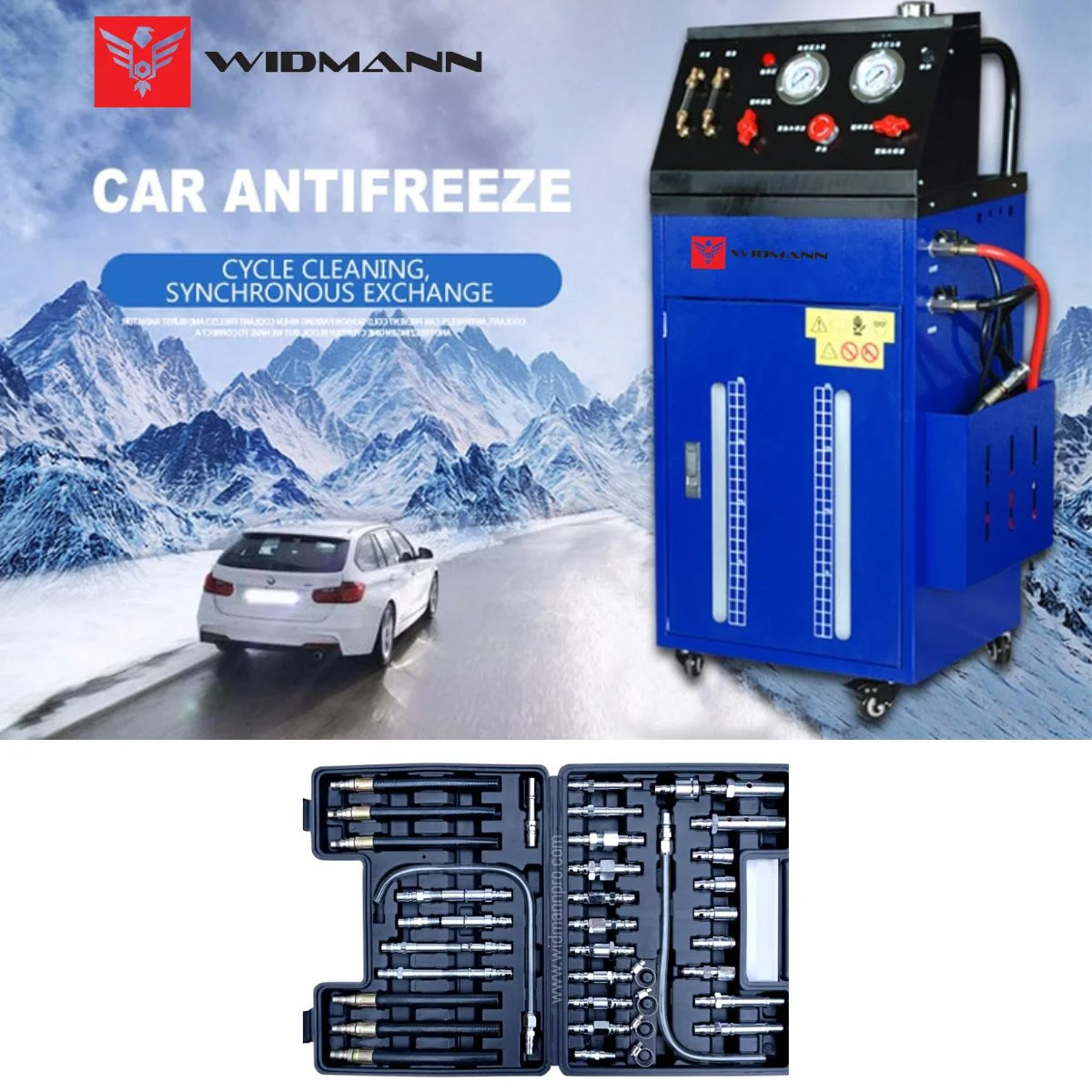 WIDMANN 12V Troca de óleo, limpeza e enxágue da caixa de câmbio para gasolina Diesel