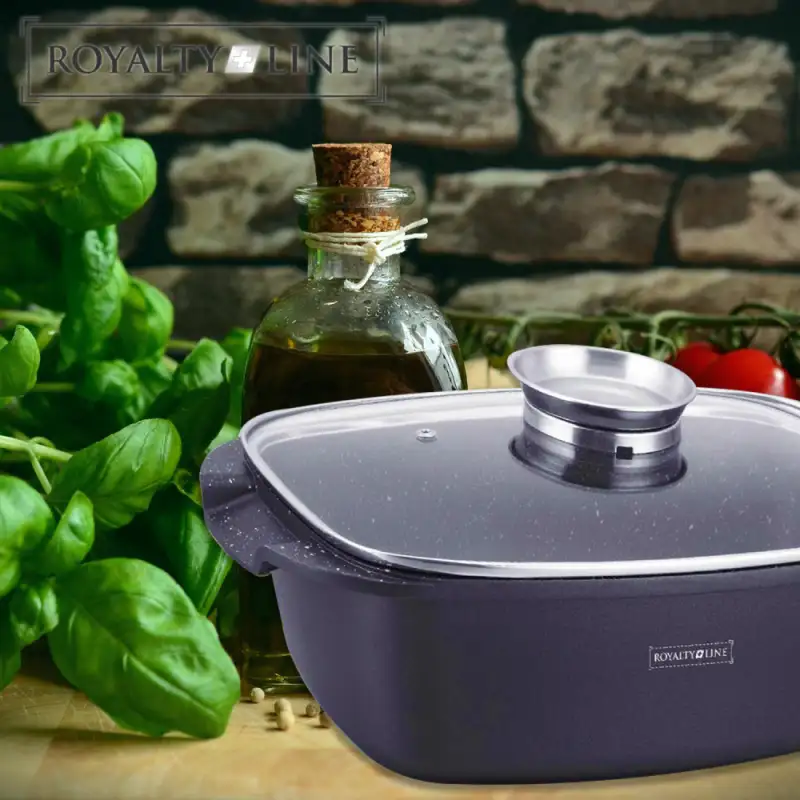 Royalty Line RL ACR32M: Caçarola com Revestimento de Mármore de 32cm